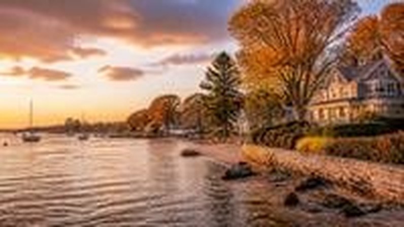 Connecticut coastline near Greenwich and Stamford